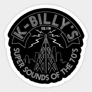 K Billy's Radio Mast Logo Sticker